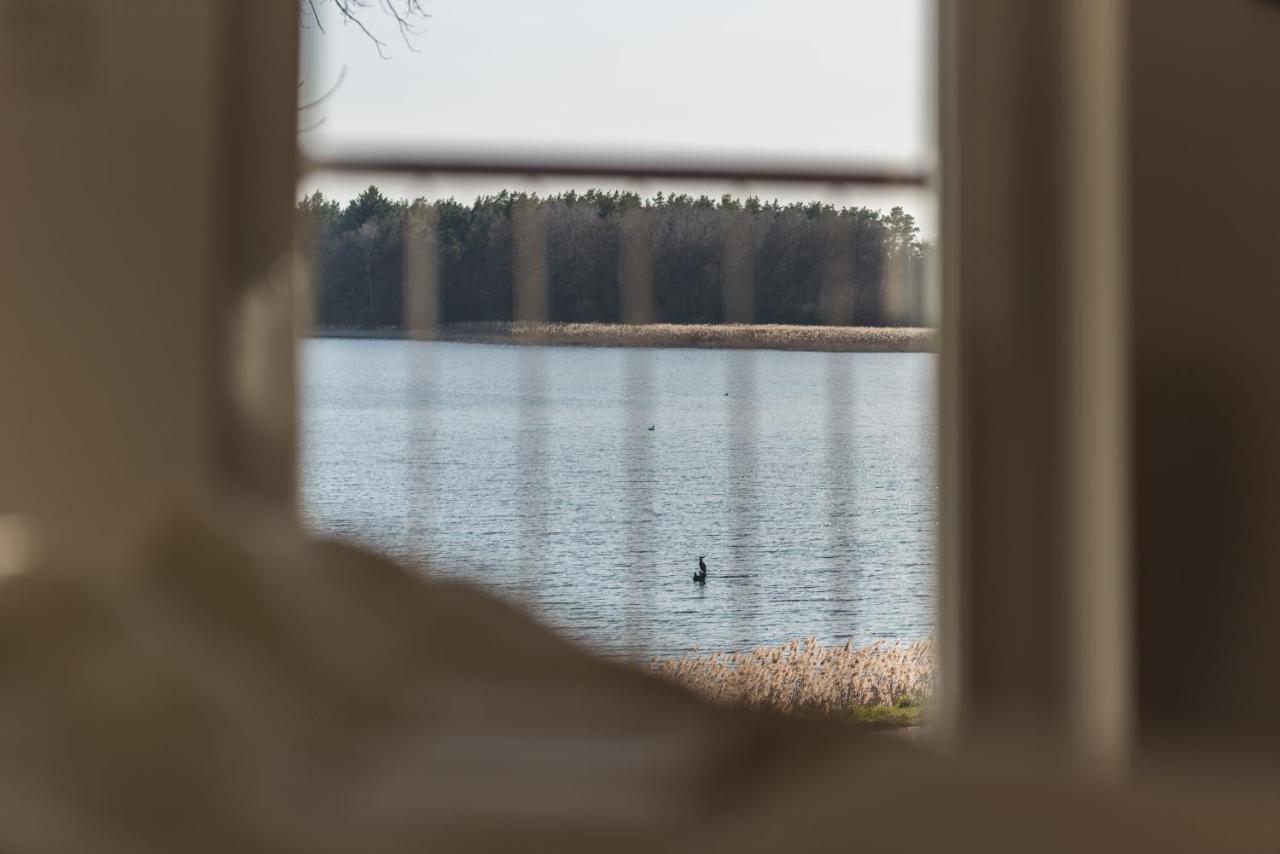 5 Sterne Ferienhaus Direkt Am See Mit Sauna-Kamin-Garten Krakow am See Exteriör bild